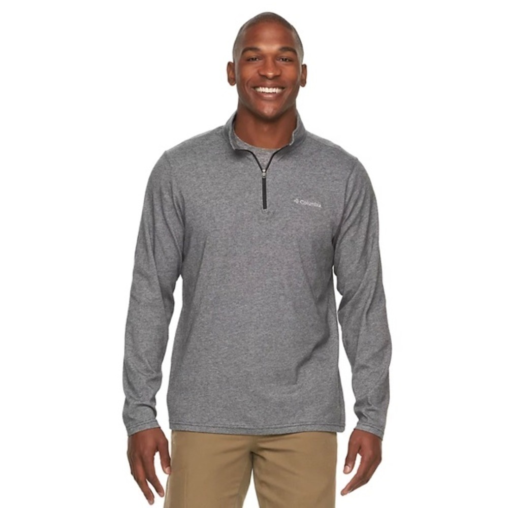 Columbia quarter zip heather‎ grey shirt